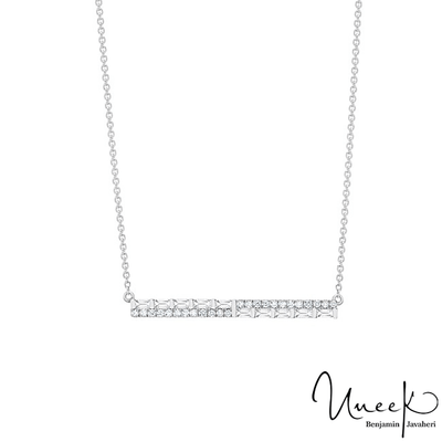 14K White Gold Diamond Necklace