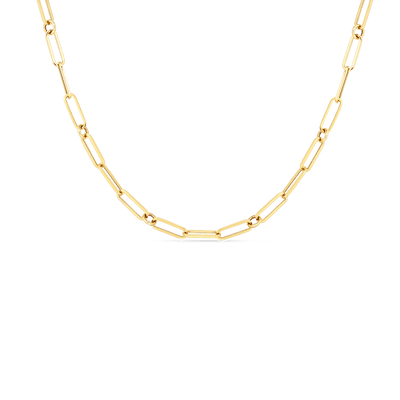 18K Paperclip Chain