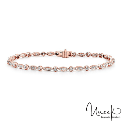 18K Rose Gold Diamond Bracelet